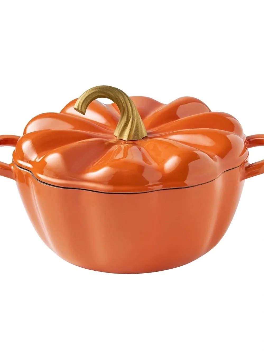The Pioneer Woman Orange Pumpkin Casserole with Gold Stem